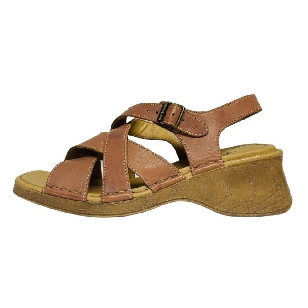 Thom McAn Womens Y2K Chunky Heel Strappy Sandals Size 8.5‎ Comfortable